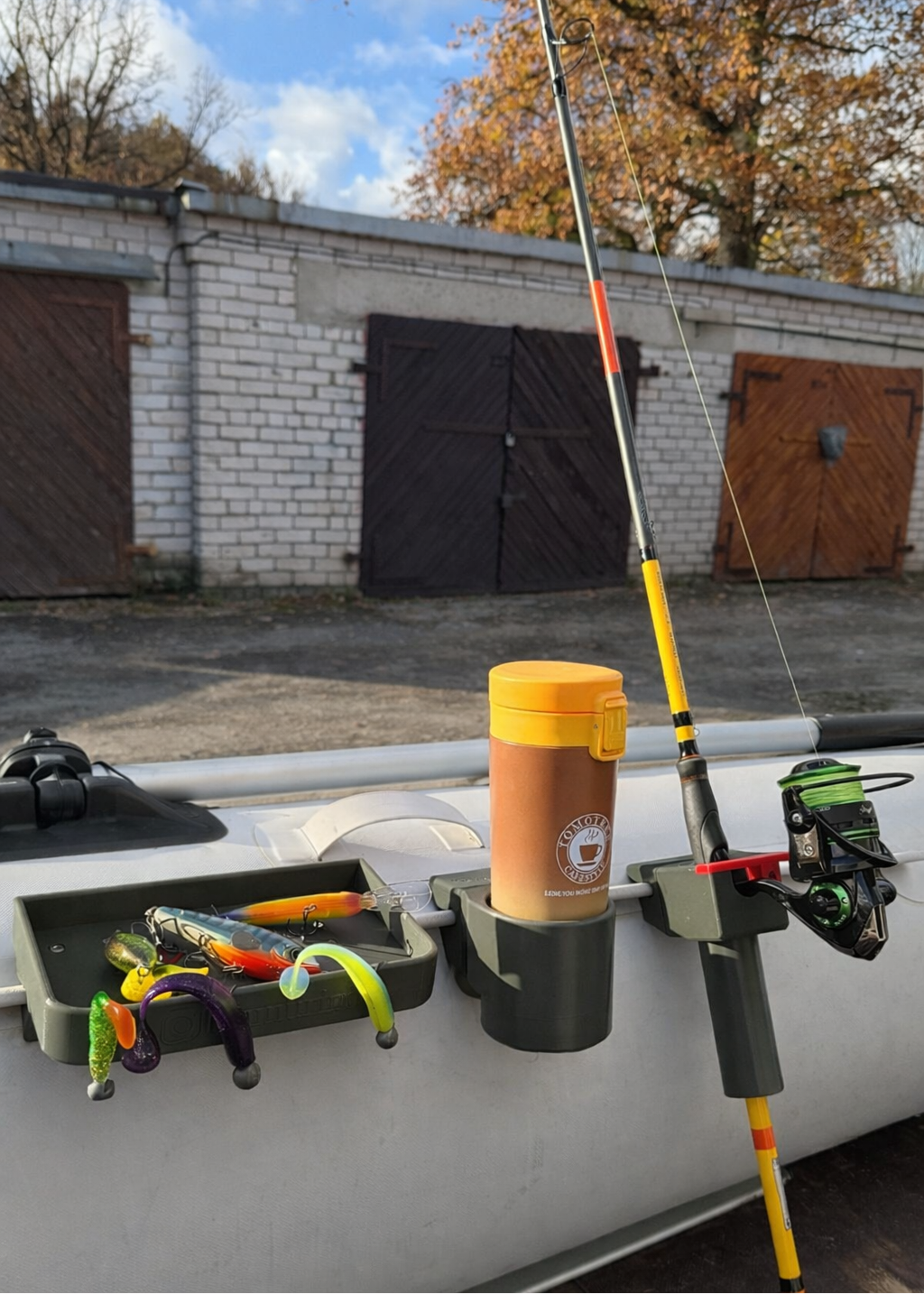 PVC laivas makšķeres turētājs